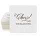 Elegant Cheers Square Coasters Image 2 of 6